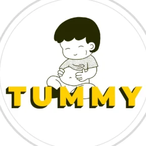 Mascotte TUMMY au ventre plein