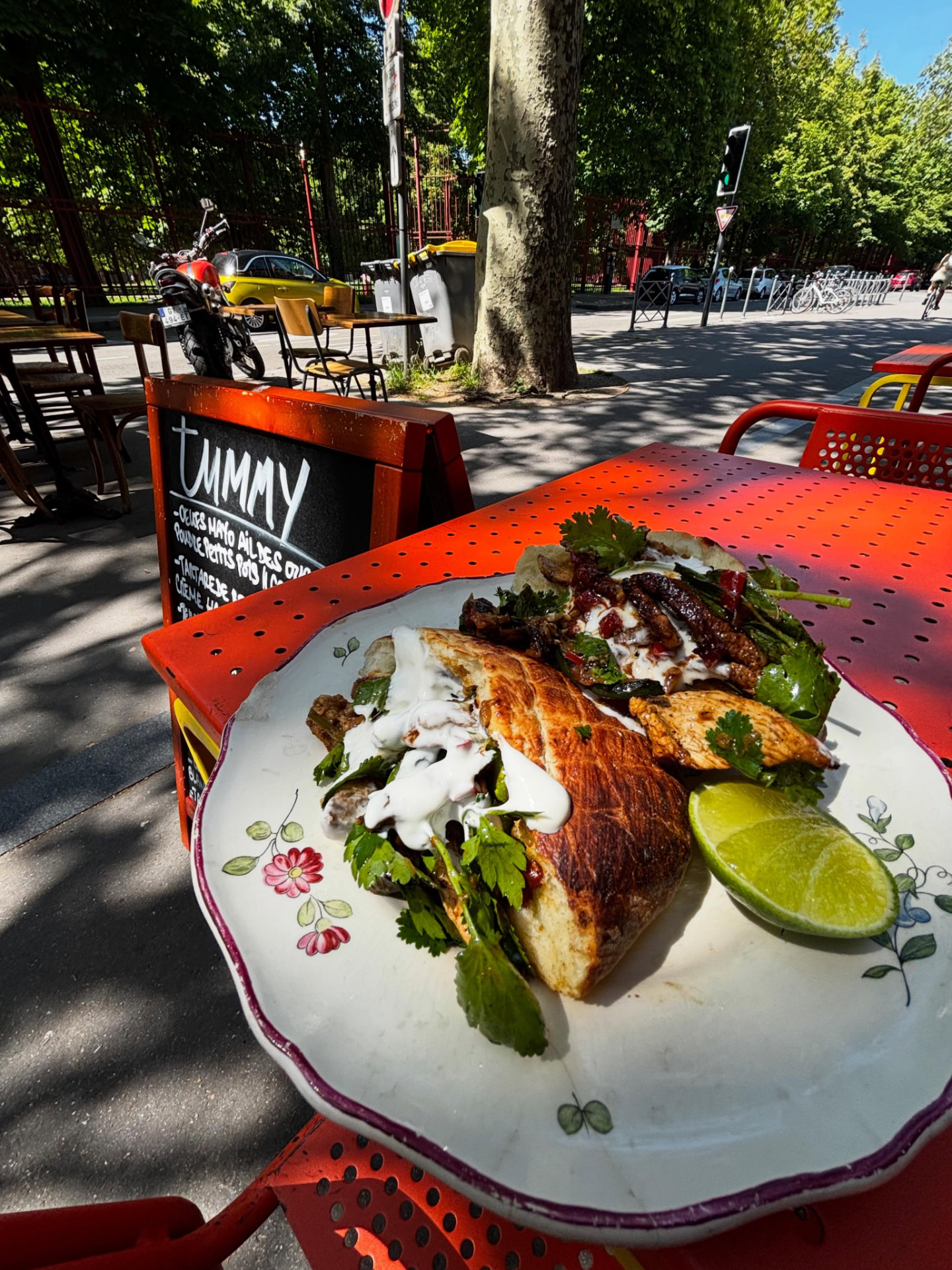 Street food face au parc Jean-Baptiste Lebas