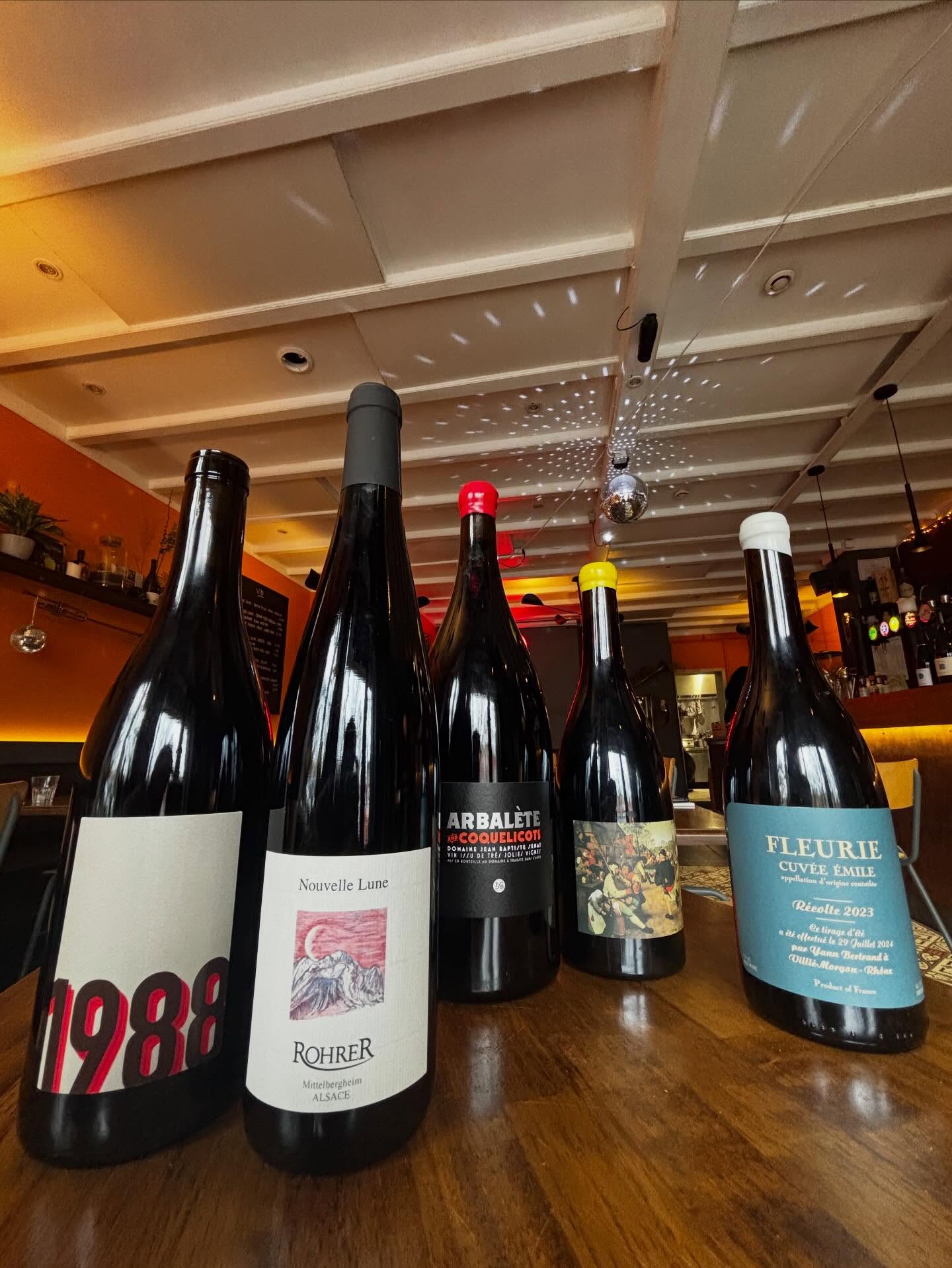 Sélection de vins naturels au bistrot TUMMY